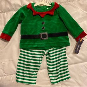 Christmas Elf Baby Outfit SZ 6MO